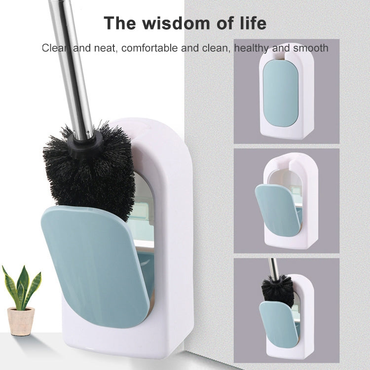Bathroom Toilet Wall-mounted Toilet Brush Set with Soft Hair and Long Handle Without Dead Corners