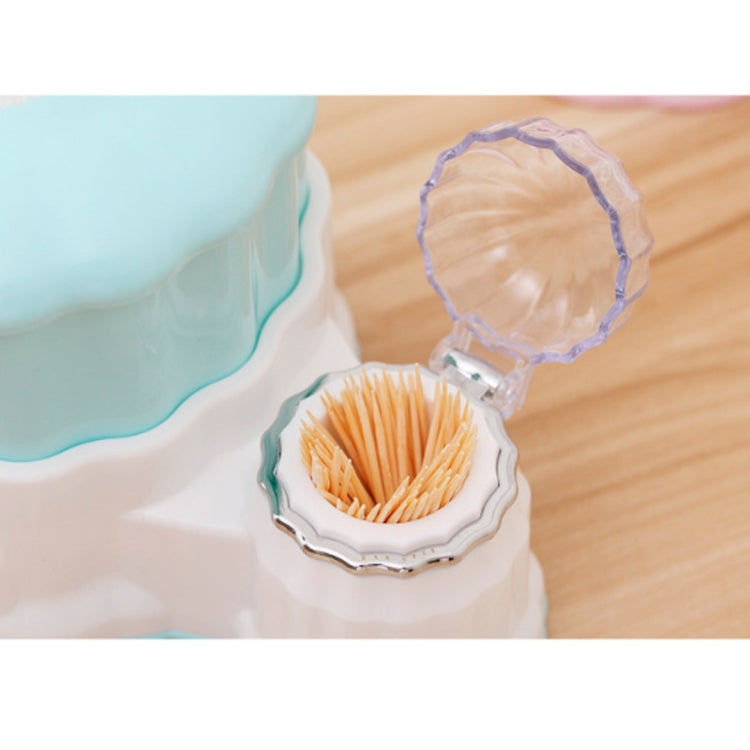 Living Room Round Plastic Retractable Tissue Box Household Multi-functional Drawer Box with Toothpick Box