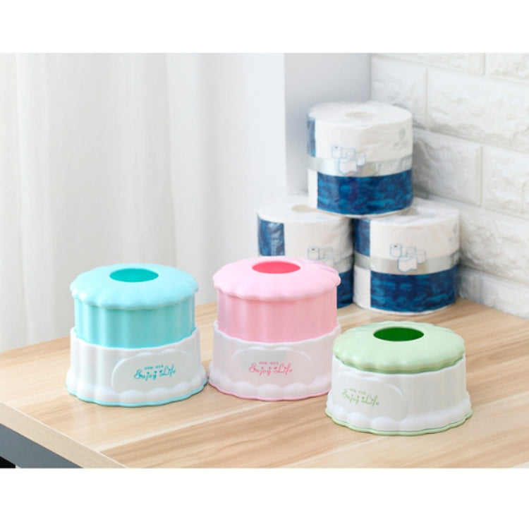 Living Room Round Plastic Retractable Tissue Box Household Multi-functional Drawer Box with Toothpick Box
