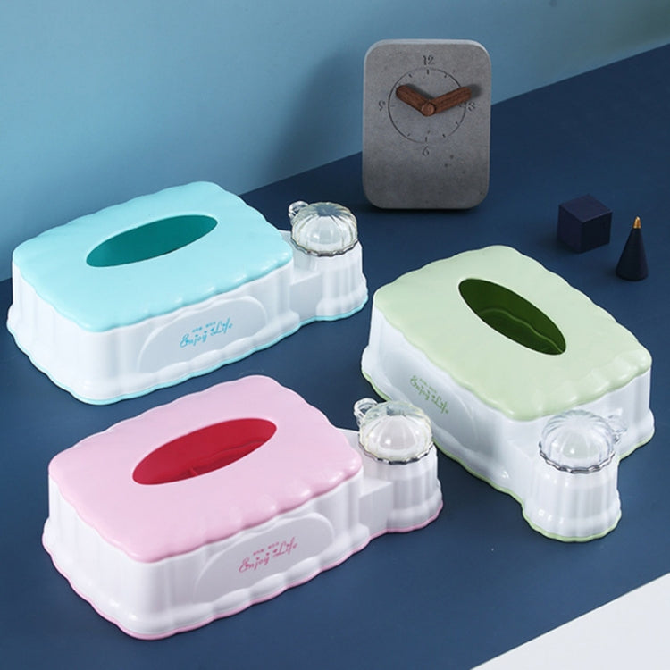Living Room Plastic Retractable Tissue Box Household Multi-function Drawer Box with Toothpick Box