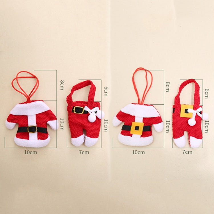 Christmas Table Decoration Christmas Small Clothes Pants Cutlery Cover