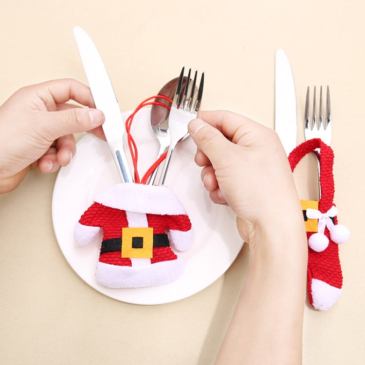 Christmas Table Decoration Christmas Small Clothes Pants Cutlery Cover
