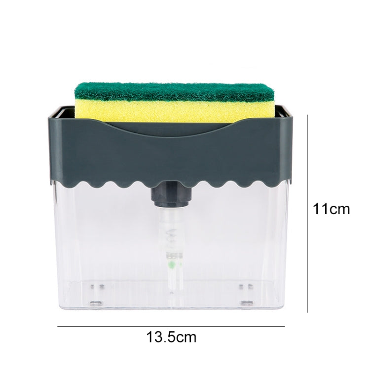 Cleaning Cloth Dishwashing Brush Liquid Box Kitchen Brush Detergent Mixer Press Plastic Soap Box