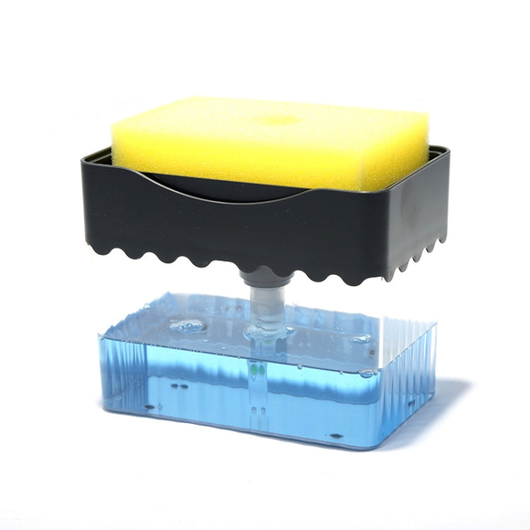 Cleaning Cloth Dishwashing Brush Liquid Box Kitchen Brush Detergent Mixer Press Plastic Soap Box