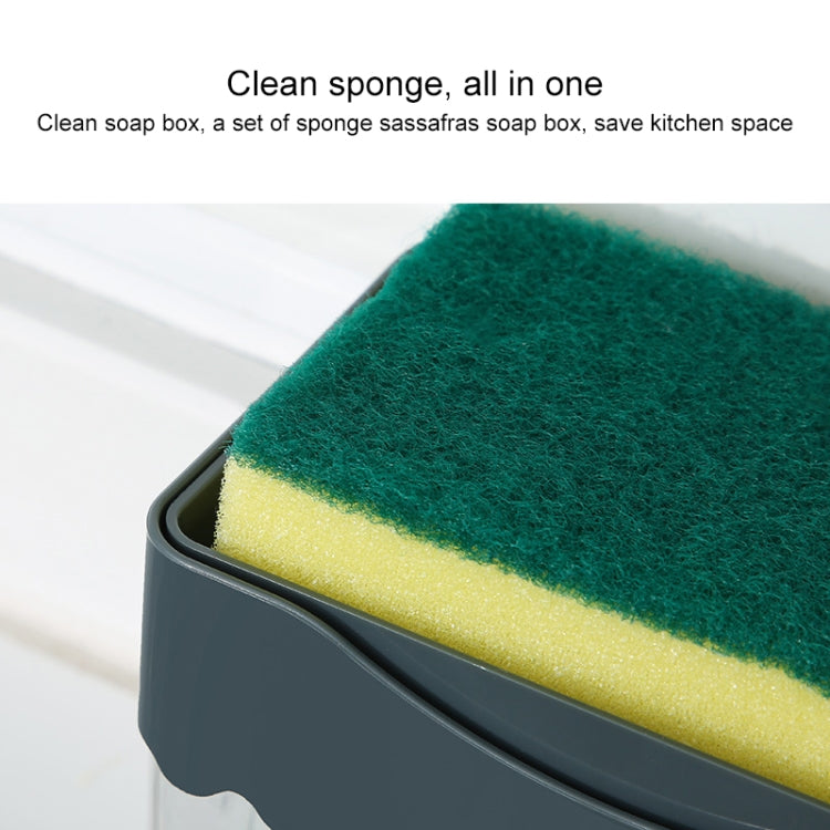 Cleaning Cloth Dishwashing Brush Liquid Box Kitchen Brush Detergent Mixer Press Plastic Soap Box