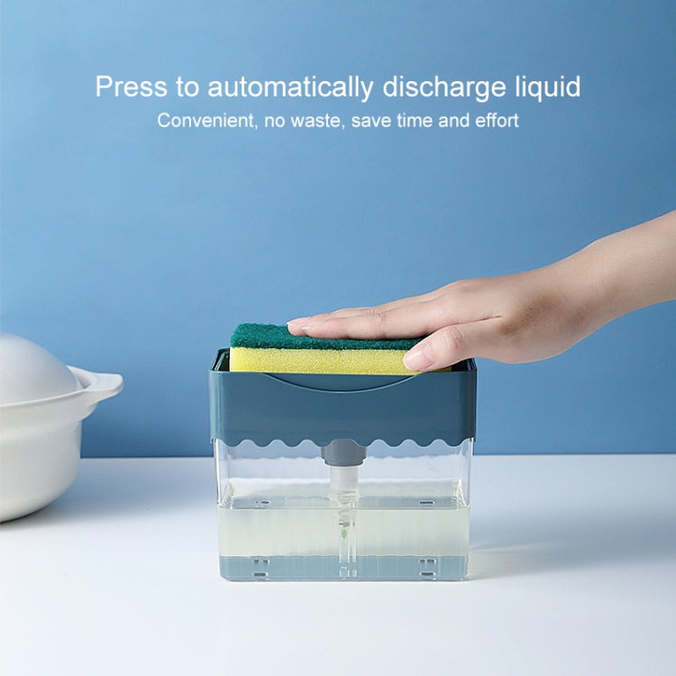 Cleaning Cloth Dishwashing Brush Liquid Box Kitchen Brush Detergent Mixer Press Plastic Soap Box