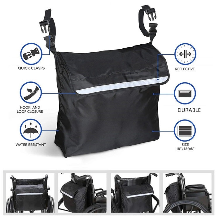 Outdoor Electric Wheelchair Armrest Storage Bag