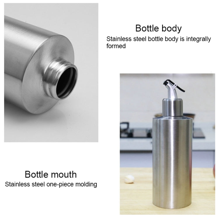 Cylindrical Seasoning Bottle Stainless Steel Oil Pot