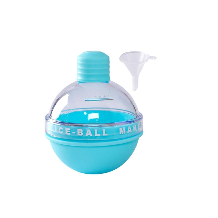 2PCS Home Whiskey Bulb Ice Ball Ice Cube Silicone Mold With Funnel