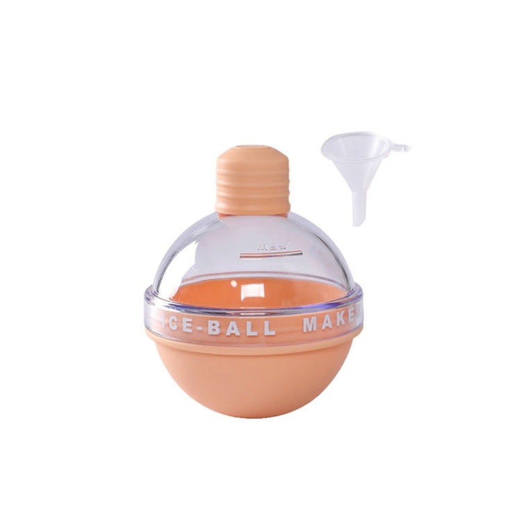 2PCS Home Whiskey Bulb Ice Ball Ice Cube Silicone Mold With Funnel
