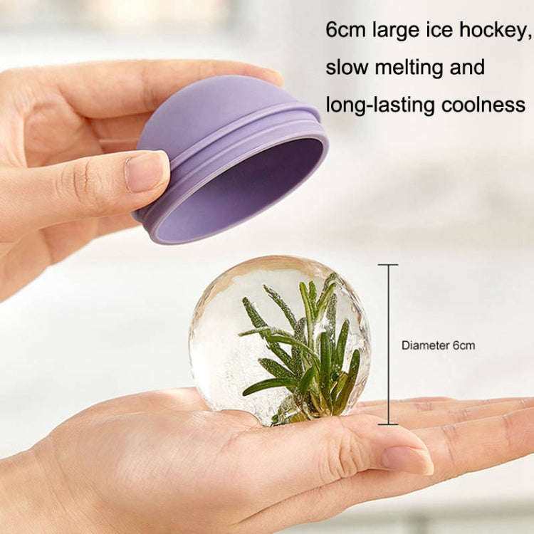 2PCS Home Whiskey Bulb Ice Ball Ice Cube Silicone Mold With Funnel