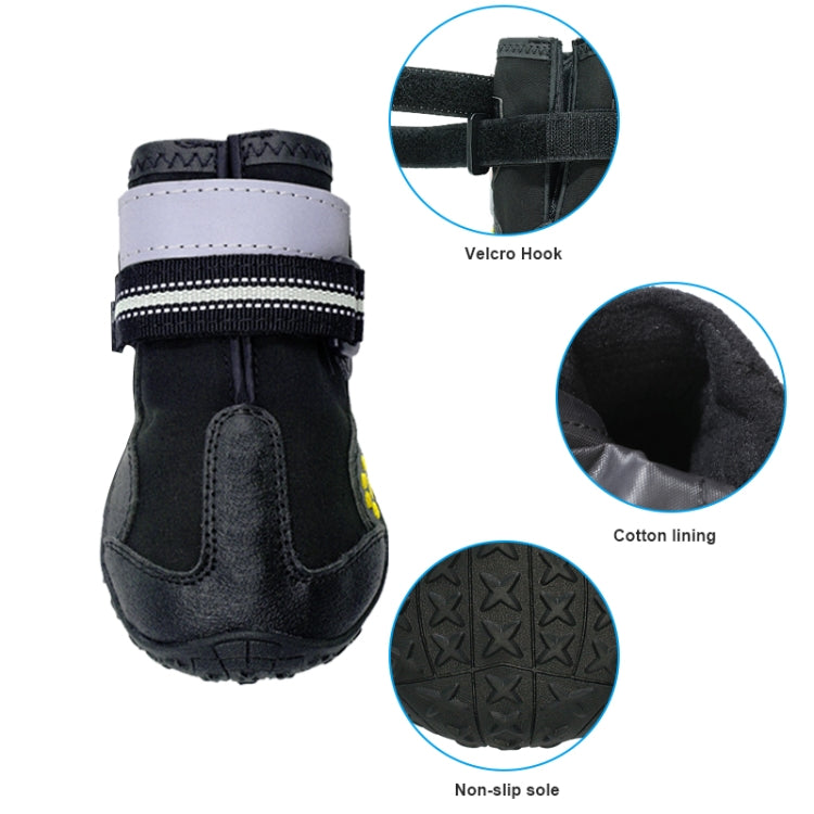 4 in 1 Autumn Winter Pet Dog Foot Cover Waterproof Shoes