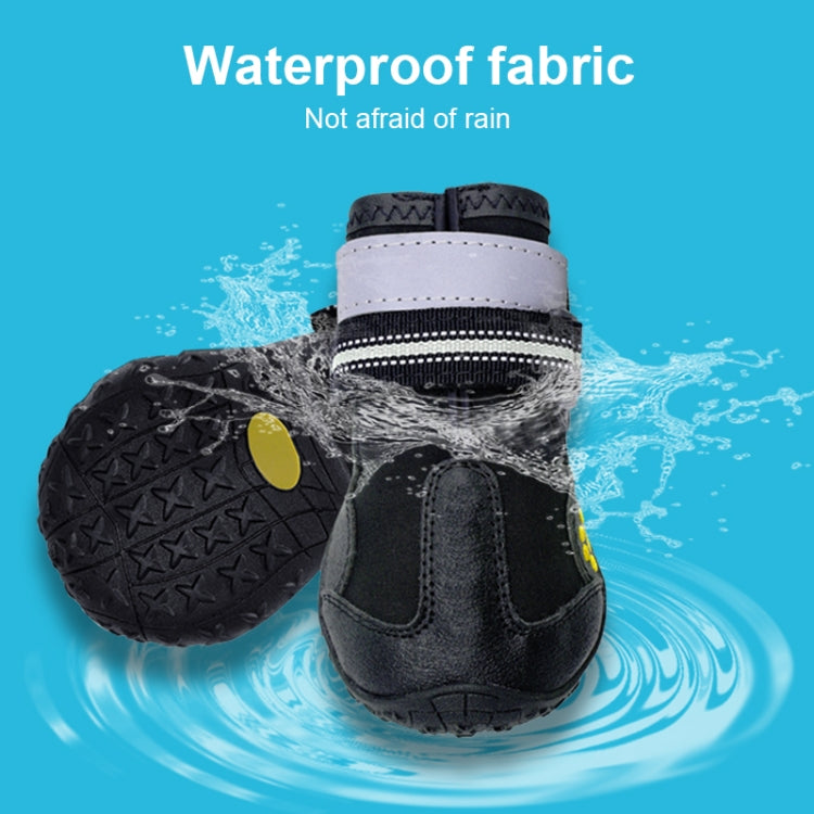 4 in 1 Autumn Winter Pet Dog Foot Cover Waterproof Shoes