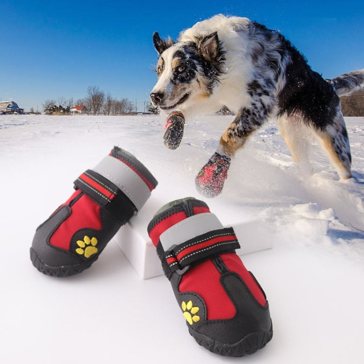 4 in 1 Autumn Winter Pet Dog Foot Cover Waterproof Shoes