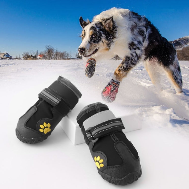 4 in 1 Autumn Winter Pet Dog Foot Cover Waterproof Shoes