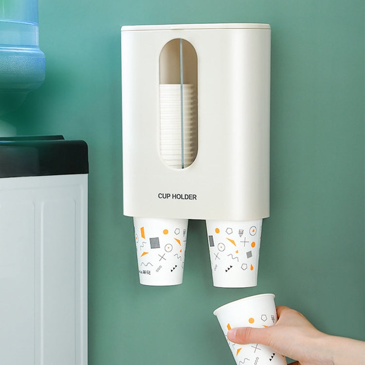 Household Punch-free Wall-mounted Disposable Paper Cup Taker Automatic Water Cup Holder Dispenser