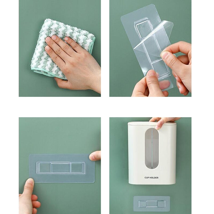 Household Punch-free Wall-mounted Disposable Paper Cup Taker Automatic Water Cup Holder Dispenser