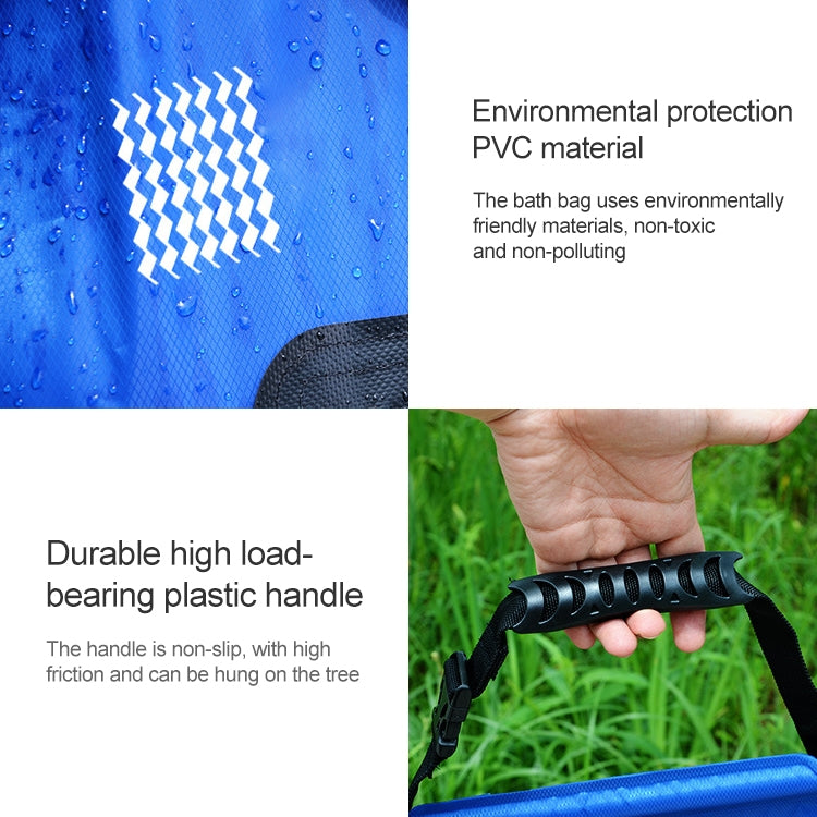 20L Solar Bath Bag Outdoor Self Driving Camping  Hot Water Bottle Portable Outdoor  Bath Water Storage Bag