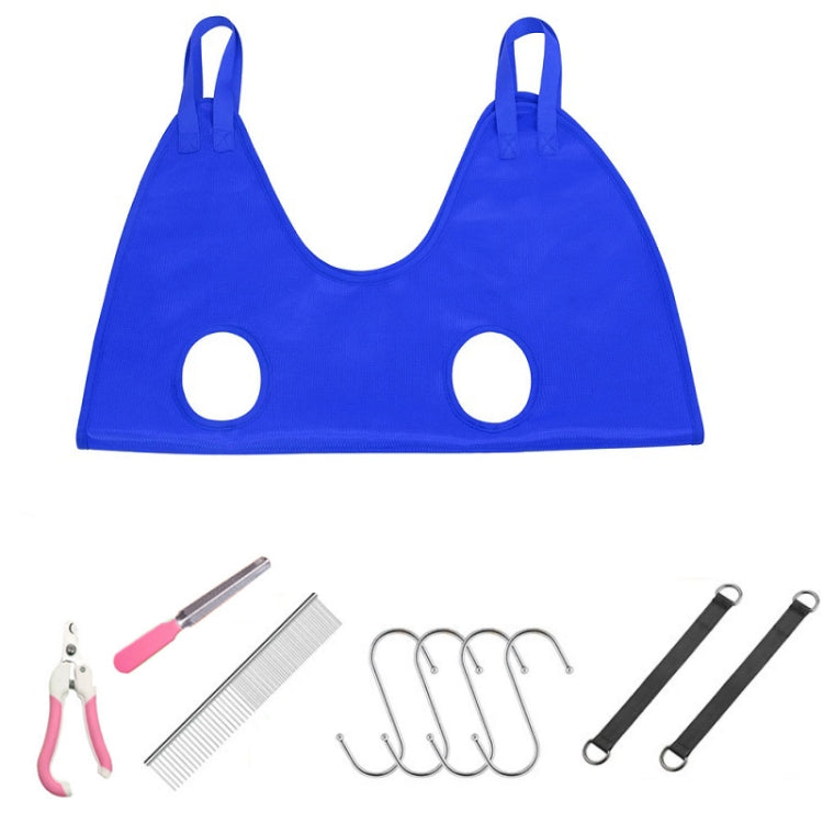 Small & Medium Pet Grooming Polyester Hanging Hammock With Trimming Tool