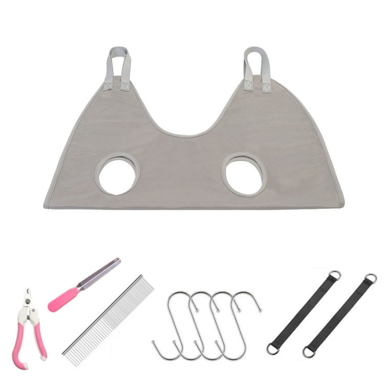 Small & Medium Pet Grooming Polyester Hanging Hammock With Trimming Tool