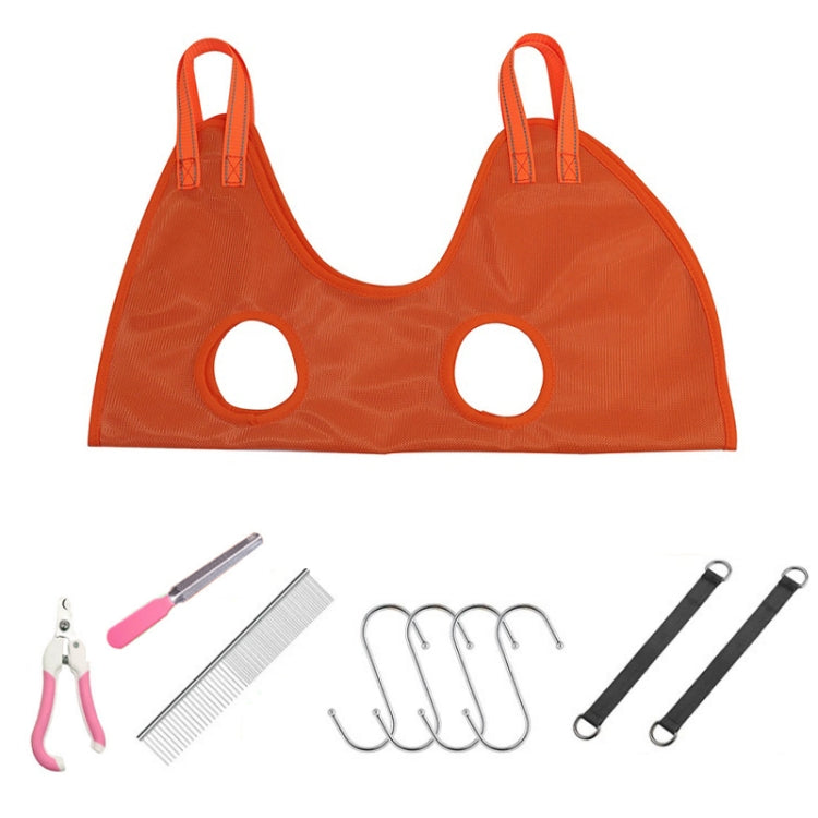 Small & Medium Pet Grooming Polyester Hanging Hammock With Trimming Tool