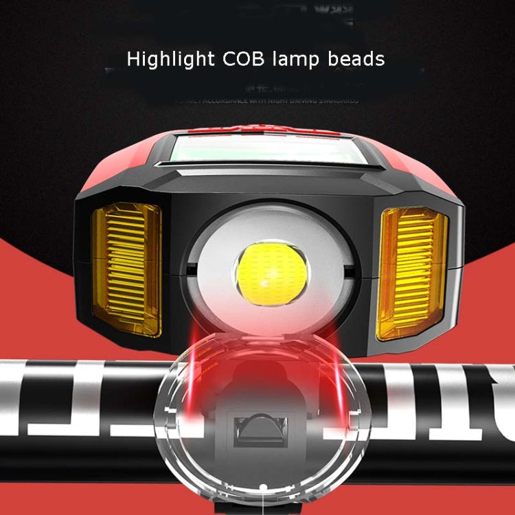 Front Light (With Fog Light) & Horn & Speedometer  Multifunctional Bicycle Mountain Bike Headlight