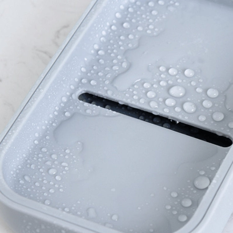 Double-layer Soap Box Portable Travel Soap Tray With Lid Draining, Random Color