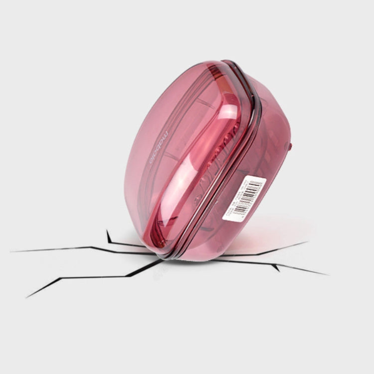 Bathroom Soap Box Transparent With Lid Drain Seal Travel Portable Double Layer Laundry Soap Box