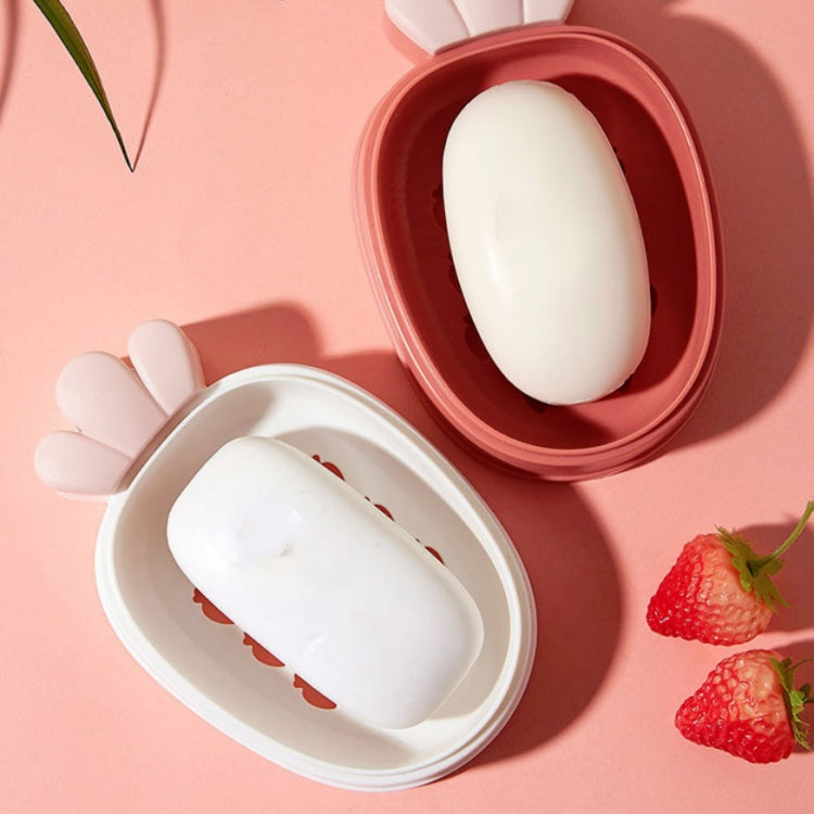 Plastic Soap Box With Lid Drainable Travel Portable Soap Box Random Color