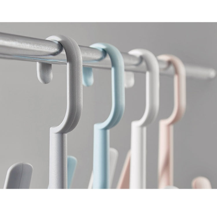 Multifunctional Outdoor Windproof Clothes Rack Balcony Shoe Rack Random Color