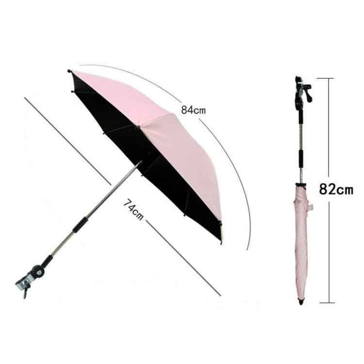 Stroller Universal Stroller Umbrella Sliding Baby Artifact Vinyl Anti-UV Universal Clip Sun And Rain Dual-use Umbrella