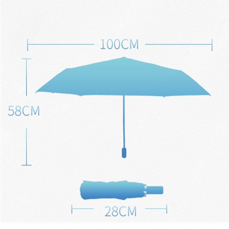 Art Small Fresh Umbrella Folding Sun and Rain Dual-use Umbrella Sun Protection and UV Protection Vinyl Sun Umbrella