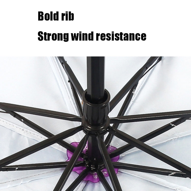 Sunflower Vinyl Sunscreen Double-layer Sunshade UV Umbrella Folding Rain and Sun Dual-purpose Umbrella