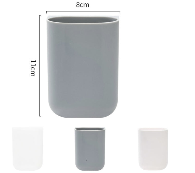 Sticky Pen Holder Desktop Can Hang Pen Case Office Stationery Storage And Sorting Box Random Colour