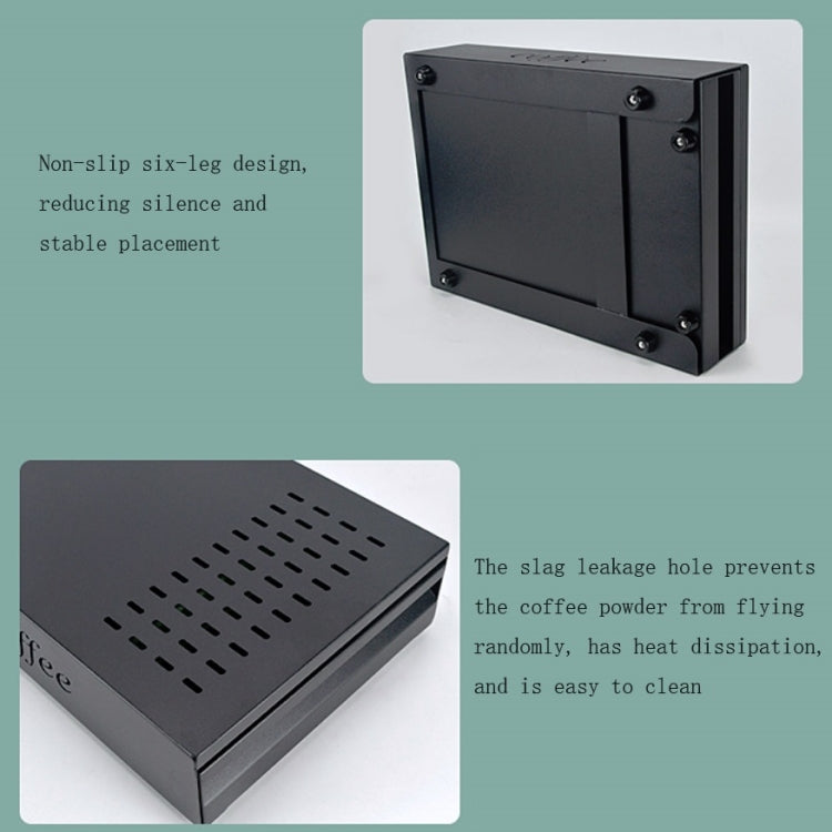 Stainless Steel Drawer Type Coffee Grounds Box Coffee Machine Supporting Equipment