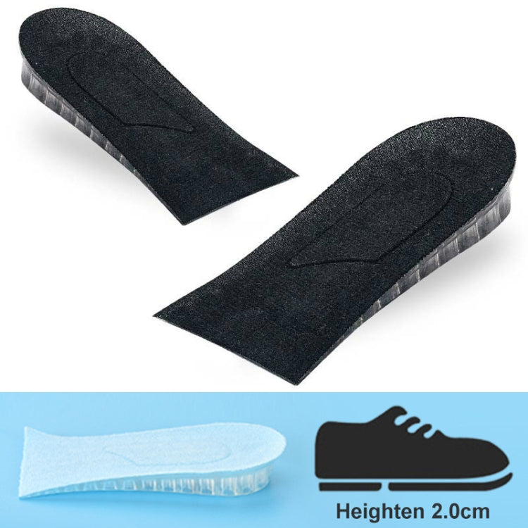JF101 Invisible Transparent Silicone Heightening Pad Heel Heightening Insole Shock Absorption Half Pad