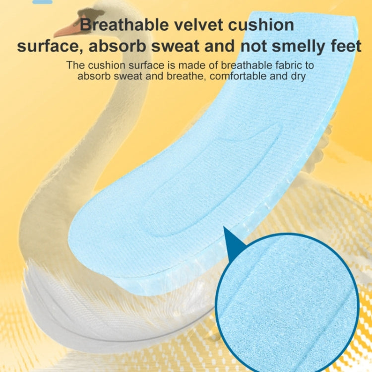 JF101 Invisible Transparent Silicone Heightening Pad Heel Heightening Insole Shock Absorption Half Pad