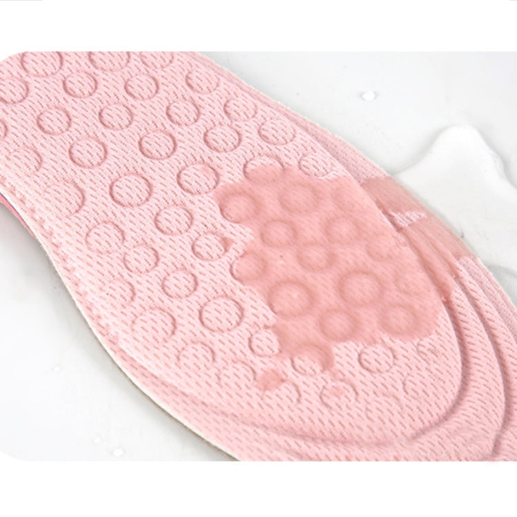 2 Pairs Massage Inner Heightening Insoles Men and Women EVA Breathable Sports Heightening Shoes Full Pad