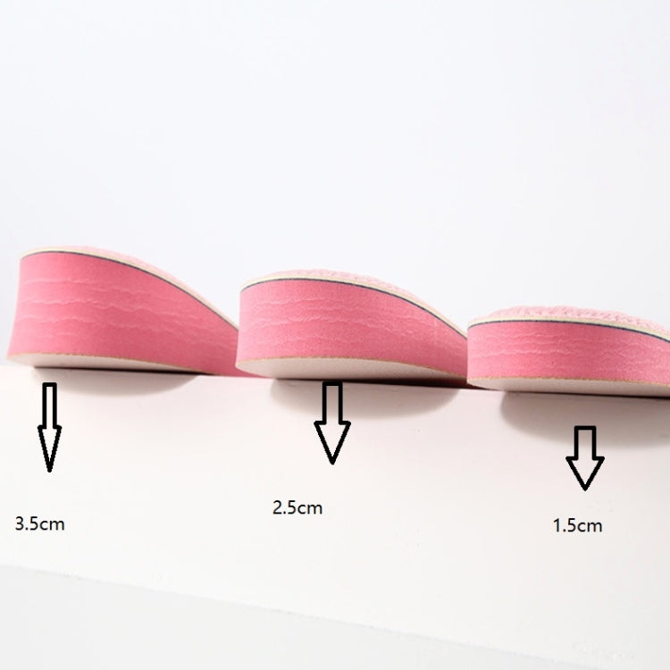 2 Pairs Massage Inner Heightening Insoles Men and Women EVA Breathable Sports Heightening Shoes Full Pad