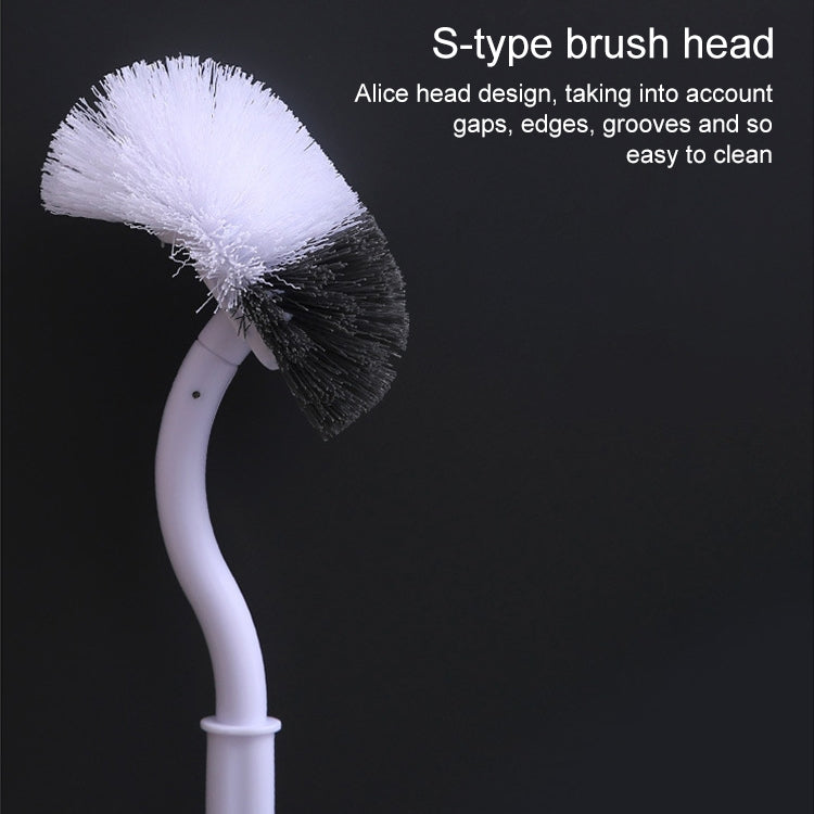 7 PCS Household Toilet Long Handle Toilet Brush Toilet Cleaning Brush