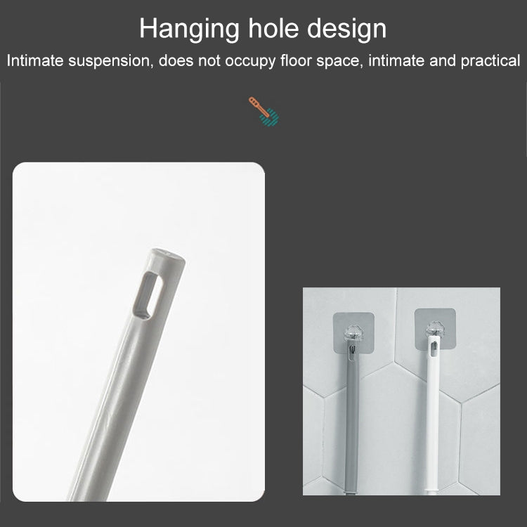 7 PCS Household Toilet Long Handle Toilet Brush Toilet Cleaning Brush