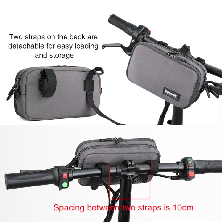 Rhinowalk X2011 Bike Front Bag Bicycle Storage Handlebar Bag Travel Commuting Hanging Bag