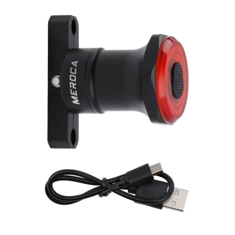 MEROCA MX2 Smart Sensor Brake Tail Light Mountain Bike Light USB Charging Road Bike Night Riding Tail Light