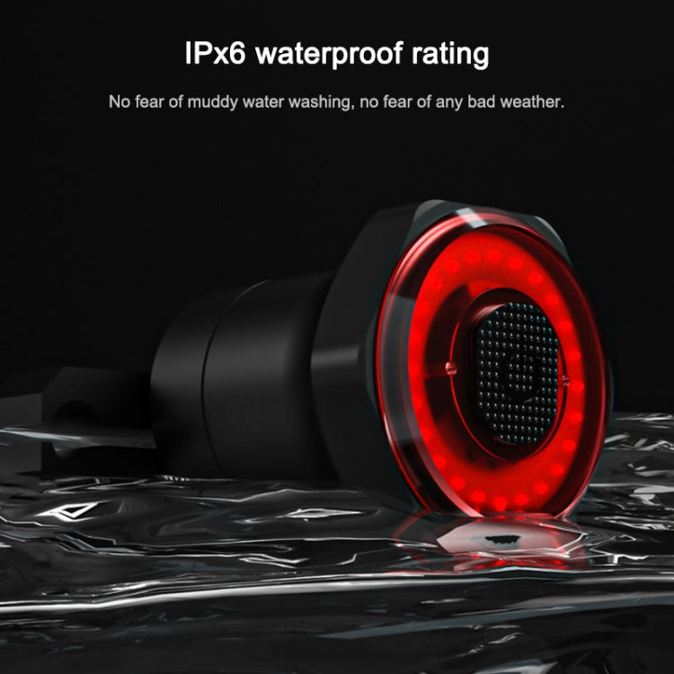 MEROCA MX2 Smart Sensor Brake Tail Light Mountain Bike Light USB Charging Road Bike Night Riding Tail Light