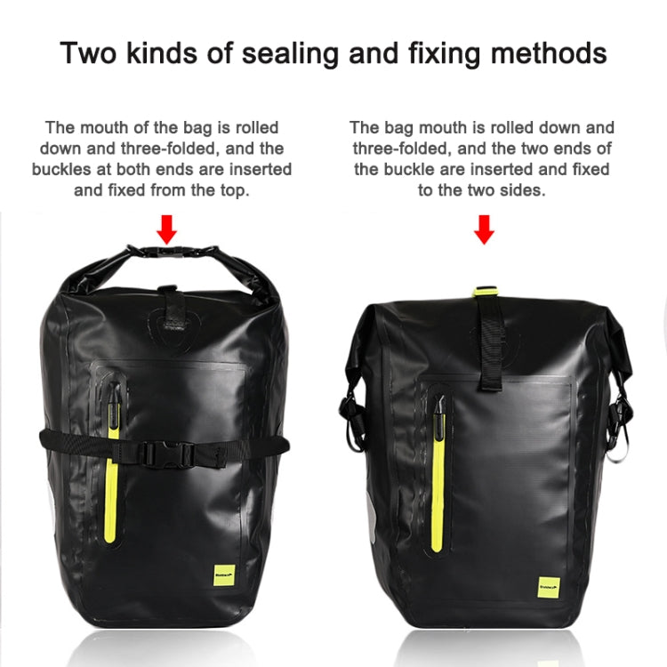 Rhinowalk Bicycle Backpack Full Waterproof Shelf Bag 25L Unilateral Frame Bag Long-distance Travel Bicycle Bag
