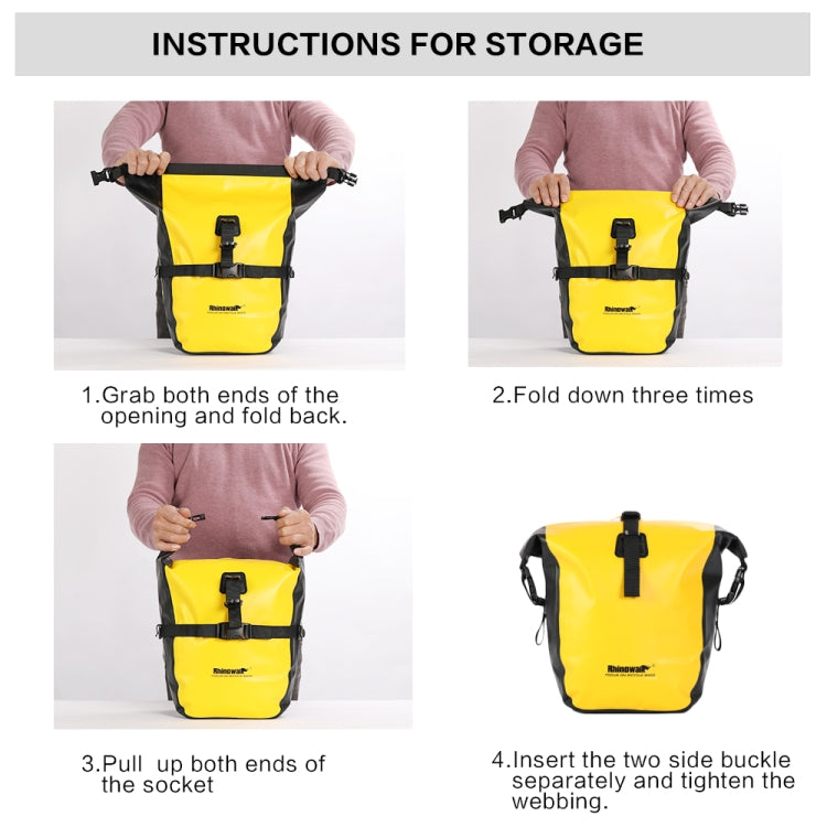 Rhinowalk Bicycle Fully Waterproof Shelf Backpack Medium and Long-distance Cycling Equipment Bag