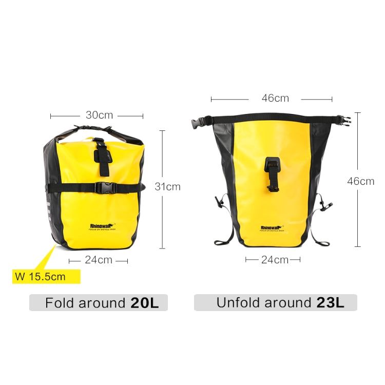 Rhinowalk Bicycle Fully Waterproof Shelf Backpack Medium and Long-distance Cycling Equipment Bag