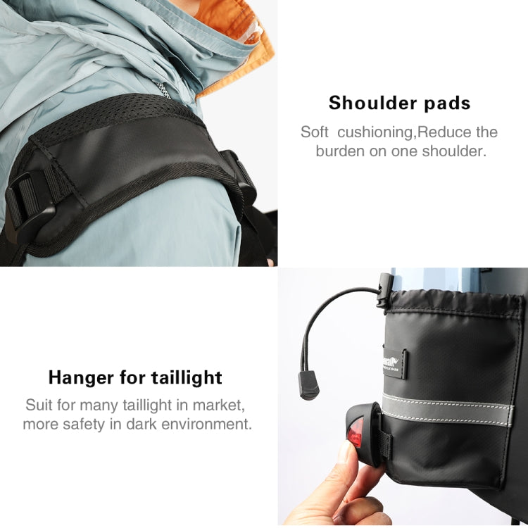 Rhinowalk Bike Rear Carrying Bag Mountain Bike Medium and Long-distance Riding Waterproof Bike Bag