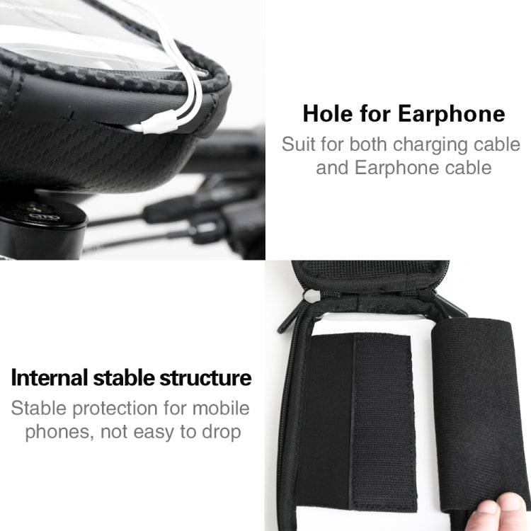 Rhinowalk Hard Shell Handlebar Bag Touch Screen Phone Bag Mountain Bike Front Bag
