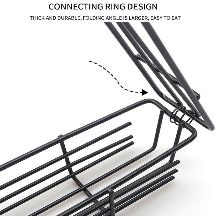 2 PCS Hot Dog Barbecue Cage Sausage Barbecue Clip Barbecue Clip Mesh Wooden Handle Barbecue Mesh Rack